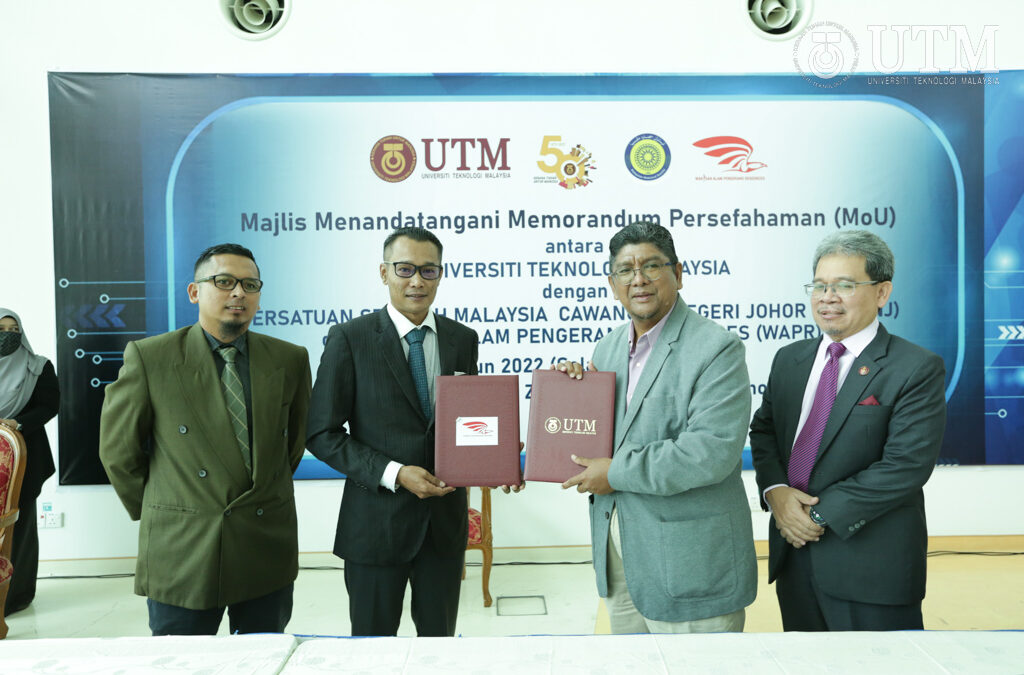 Majlis MOU Antara UTM Dengan Persatuan Sejarah Malaysia Cawangan Negeri Johor (PSMCNJ) Dan Warisan Alam Pengerang Resources (WAPR) Pada 21 Jun 2022