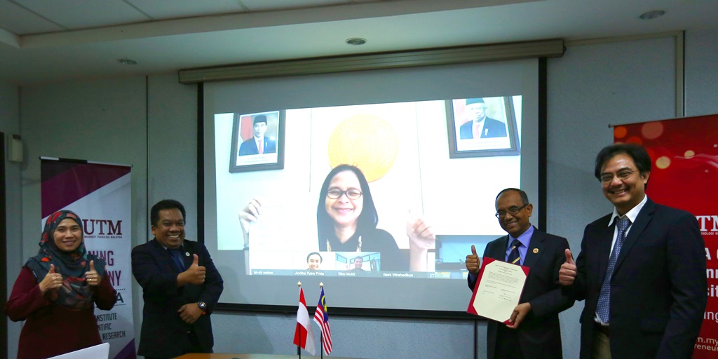 Majlis Menandatangani MoU UTM Bersama Intitut Teknologi Bandung Indonesia (ITB) Pada 26 Ogos 2020