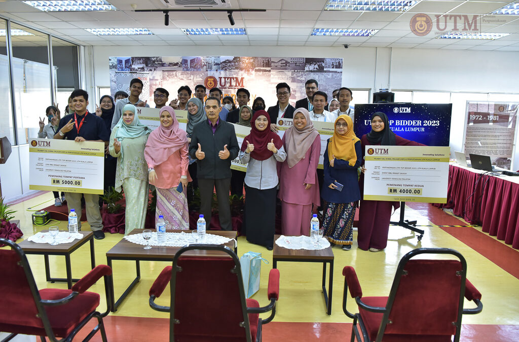 UTM Top Bidder 2023, organized by Hal Ehwal Pelajar UTMKL collaborations with UTM Library Kuala Lumpur on 21 & 22 february 2023