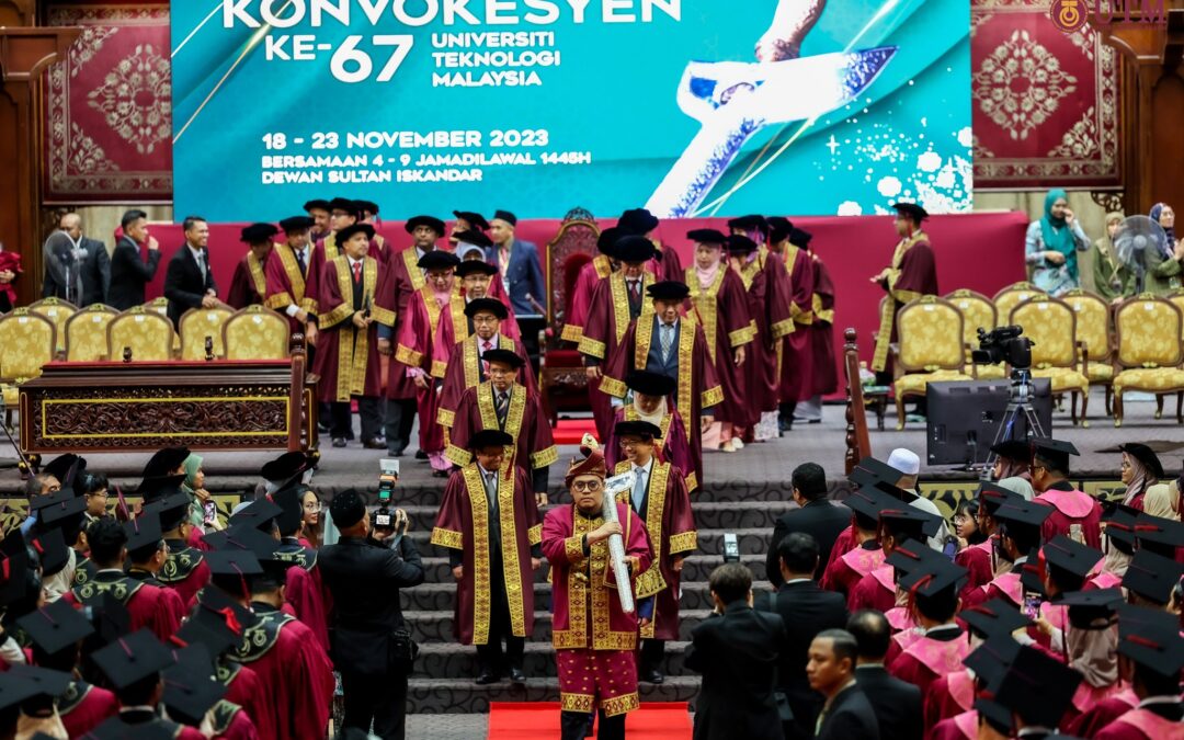 Rakaman Lensa Sidang Keenam Istiadat Majlis Konvokesyen ke-67 Universiti Teknologi Malaysia (UTM)